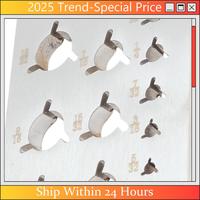 The New Wood Dowel Rod Maker Dowel Maker 17 Holes (English System) Steel Dowel Plate Plum Bossom Holes