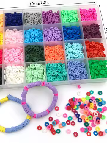 72 Colors Pottery Pieces And 48 Colors Glass Varieties Beads For Jewelry Making DIY Handmade Bracelet Necklace Earrings