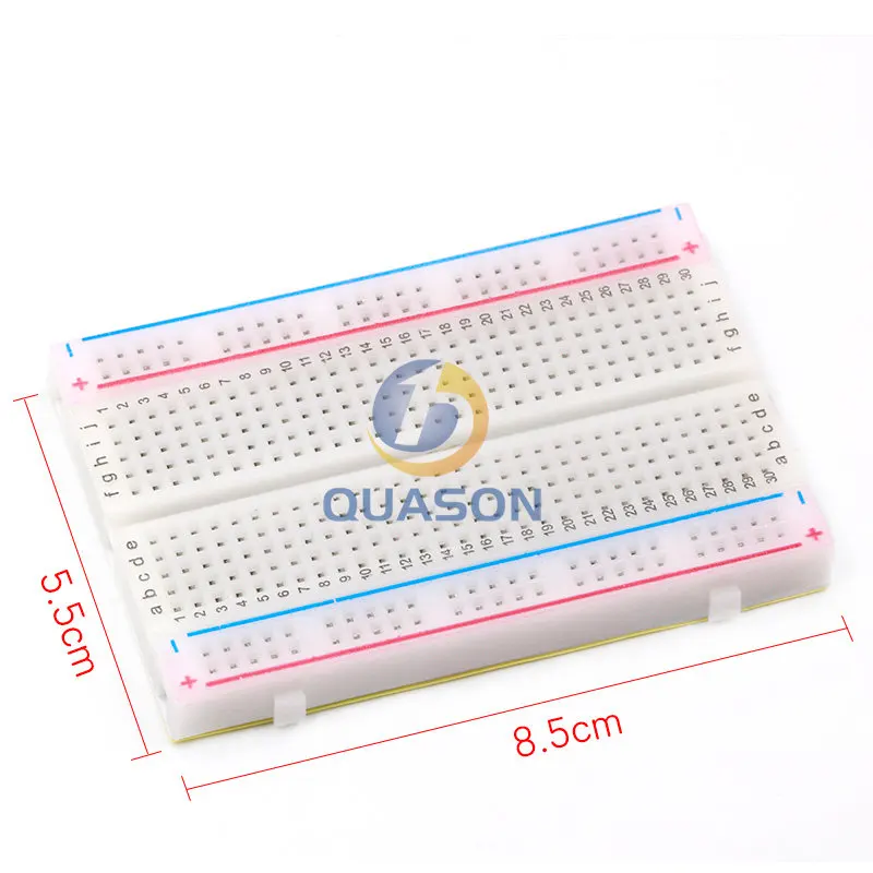 1pcs Quality mini bread board / breadboard 8.5CM x 5.5CM 400 holes