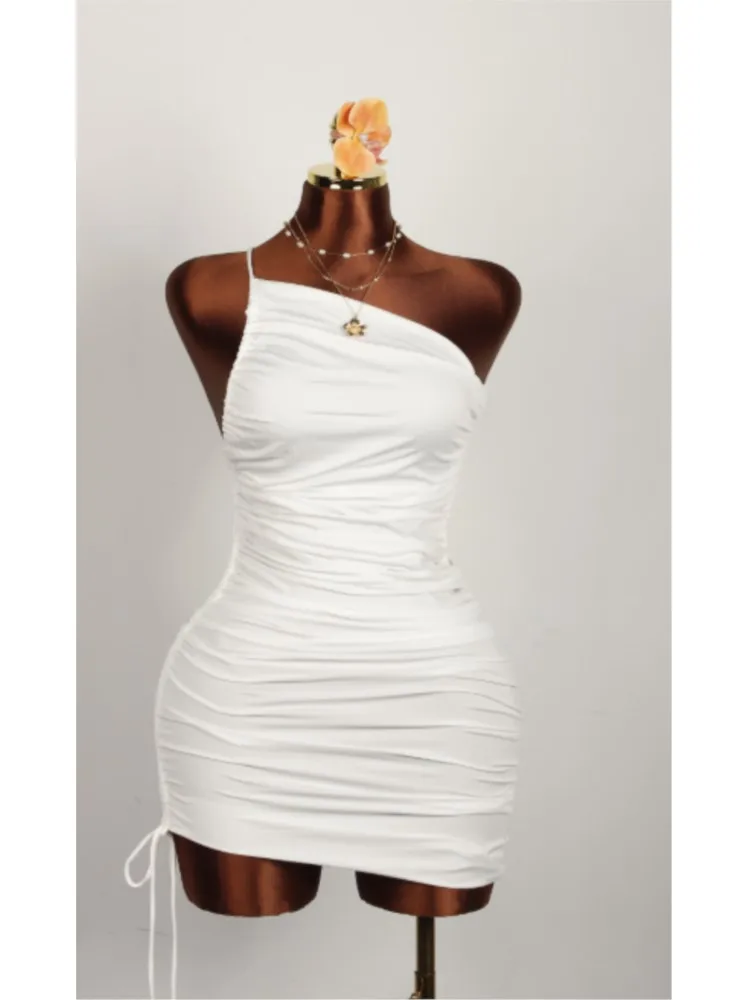 

Dresses 2026 Woman Beachwear Sexy Evening Dress Backless Bodycon Vestidos Sleeveless Solid Color Package Hip Party Slim Trendy