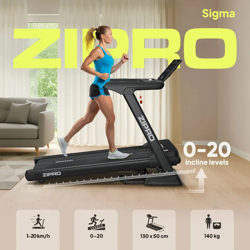 Household Treadmill Electric Folding Belt Slope Depreciation Sigma Zipro