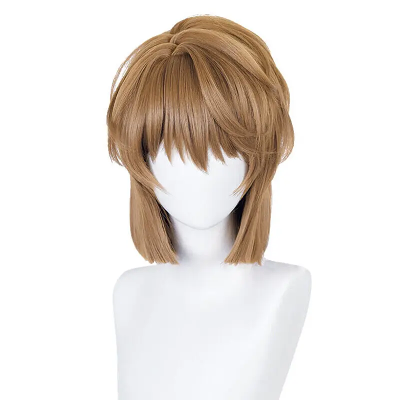 

Case Closed Miyano Shiho Cosplay Wigs 33cm Short Light Brown Synthetic Hair