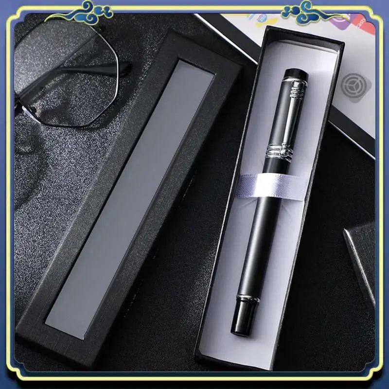 

Portable 32 Pieces Empty Pen Gift Box Black Cardboard Case With Clear Window For Jewelry Pencil Ballpoint Fountain Pen Display