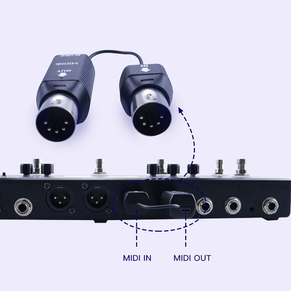 Interfejs systemu bezprzewodowego M-Vave Ms1 Midi Mini bezprzewodowa transmisja System MIDI Adapter bezprzewodowy Obsługa Plug and Play