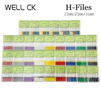 Root Cannal Endo H File, herramientas dentales, instrumentos endodónticos de acero inoxidable, odontología, odontología, 21mm, 25mm, 31mm