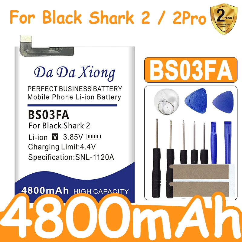 

Brand-New BS03FA 4800Mah Replacement Battery For Xiaomi Black Shark 2 / 2 Pro Shark2 Shark2Pro