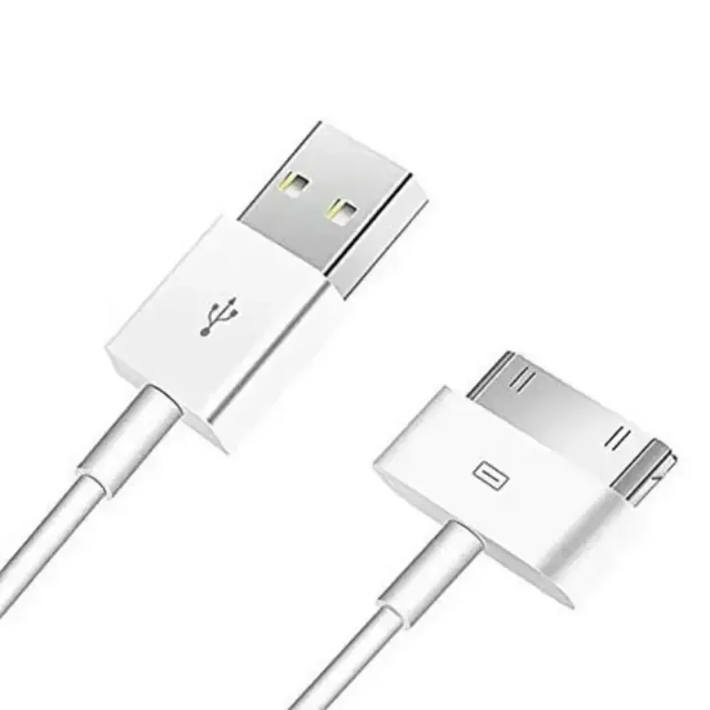 2PCS 30 Pin USB Sync Charging Cable Cord Replacement for Old A-pple i-Phone 4/4S 3G/3GS, i-Pad 1/2/3,i-Pod Nano/i-Pod Touch