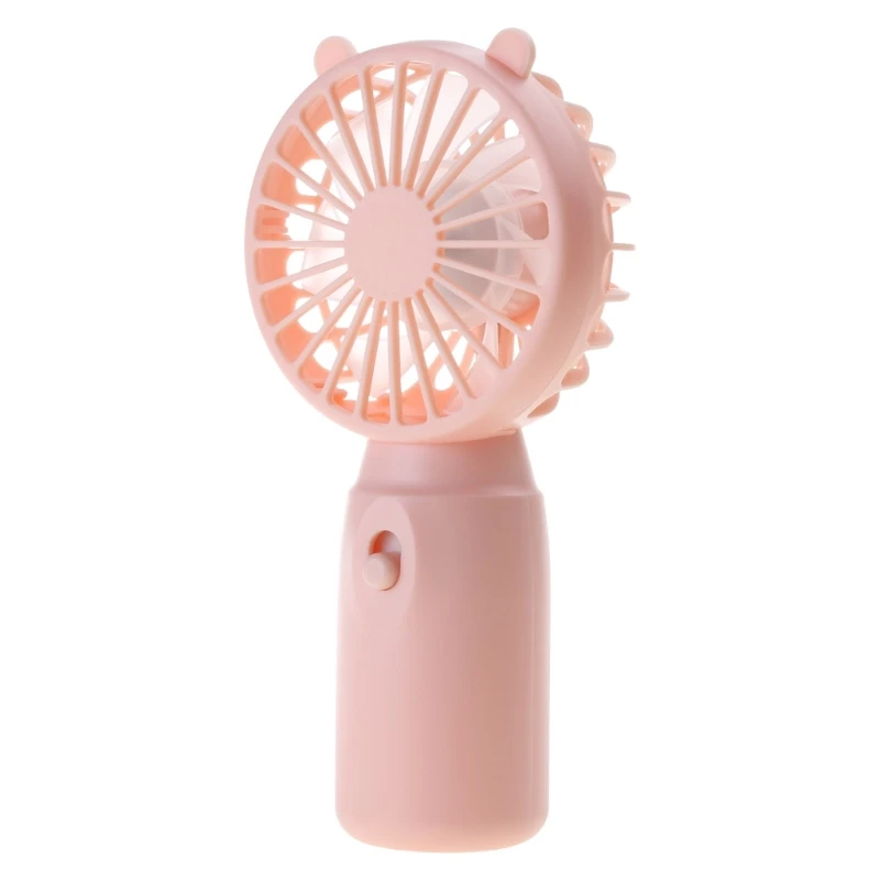 Handheld Portable Fan Mini Cooling Fan Mute Design Powered by AA-Batteries 7-Blade Summer Cooler Sports Fan