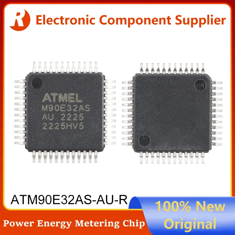 ATM90E32AS-AU-R TQFP-48 100% Brand New Original  ATM90E32AS M90E32AS-AU High Performance Wide Range Power Energy Metering Chip