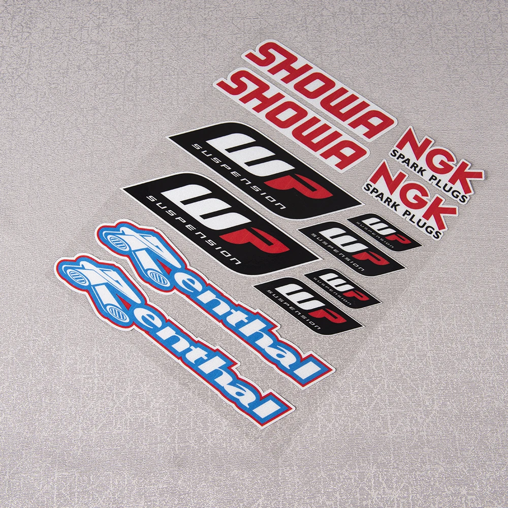 Reflektierende WP Showa Renthal Gabel Aufkleber Suspension Shocker Dämpfer Motorrad Aufkleber für Duke RC KTM 200/390/690 Kawasaki Honda – Detail 3
