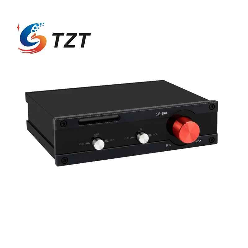 

TZT SE-BAL Black/Silver HIFI Fully Balanced Audio Switcher Passive Preamplifier Volume Controller w/ 2 IN 2 OUT