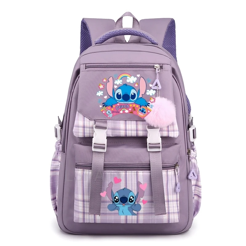 Lilo Stitch Women bag pack nastolatki plecak podróżny Kawaii chłopięce torby na książki szkolne dla dzieci Mochila Escolar