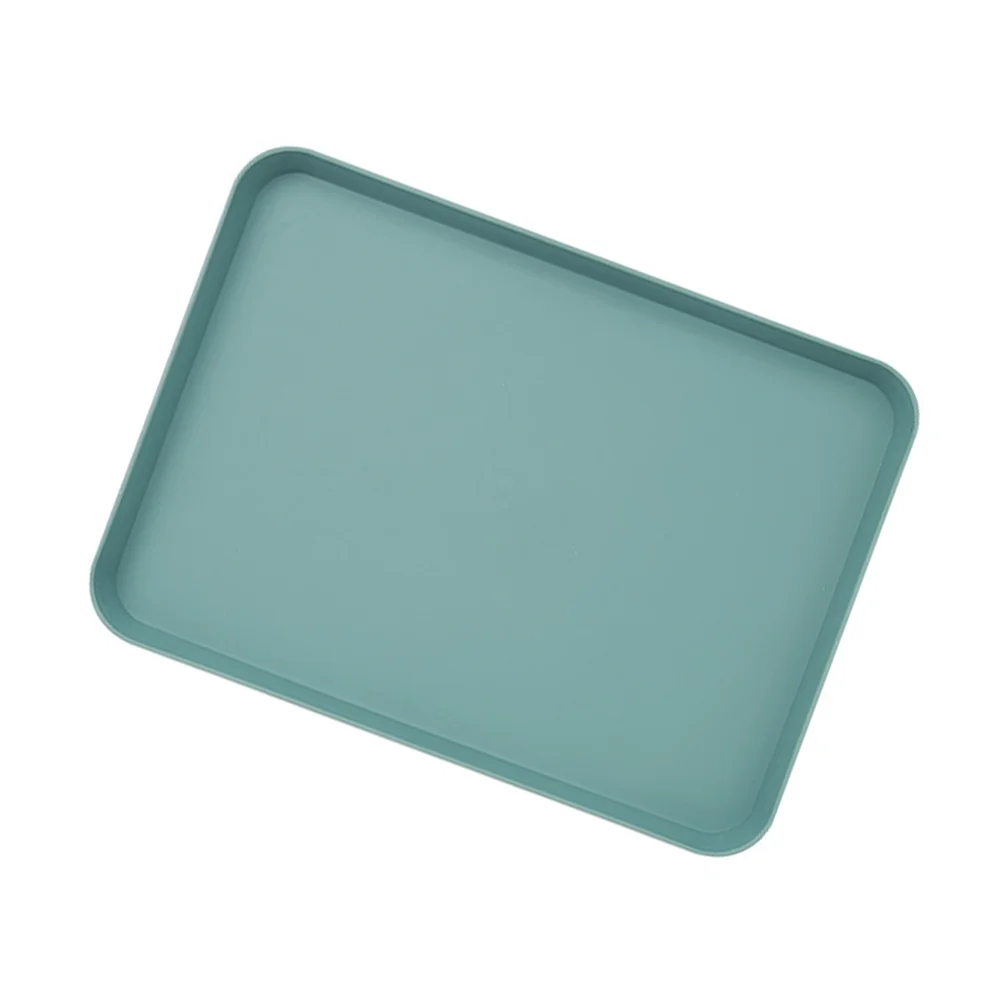 Plastic Household Tray with Stable Flat Base and Elevated Sides for Secure Food Transport 34x24x2cm PP Material Easy Rinse Clean