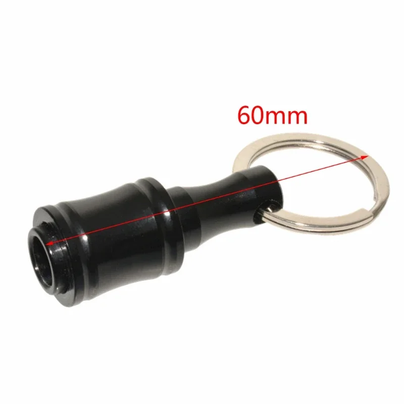1/4inch Hex Shank Aluminum Alloy Screwdriver Bits Holder Extension Bar Drill Screw Adapter 6pcs Quick Release Keychain