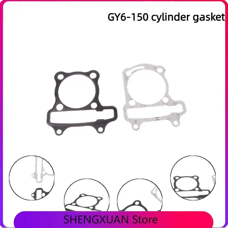 NEW High-Quality GY6 150cc Cylinder Head & Base Gasket Set Compatible with 152QMI 157QMJ 4-Stroke Scooter Moped & ATV Engines