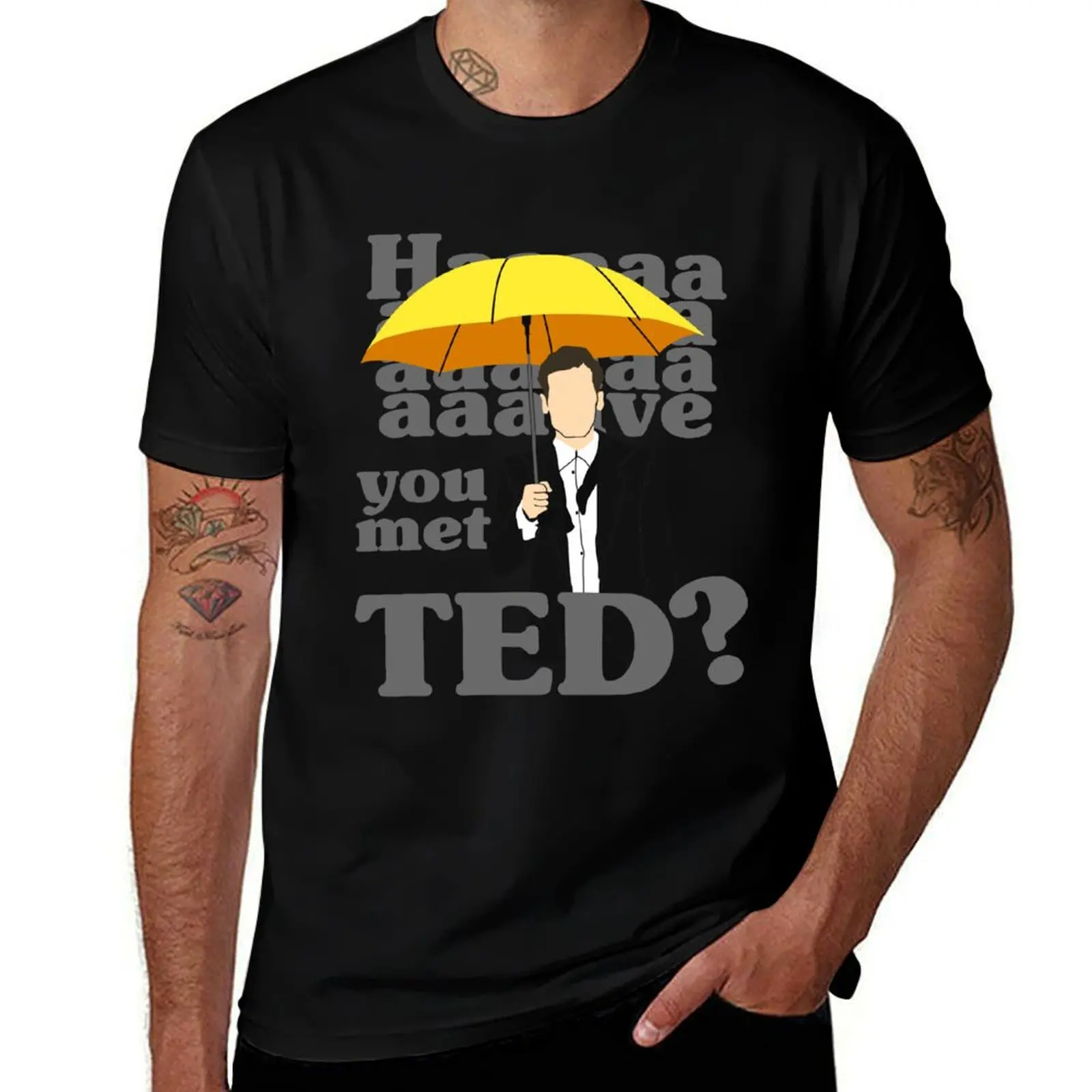 

HAAAAVE you met Ted T-Shirt Basic Daily Outfit Short Sleeve Tee