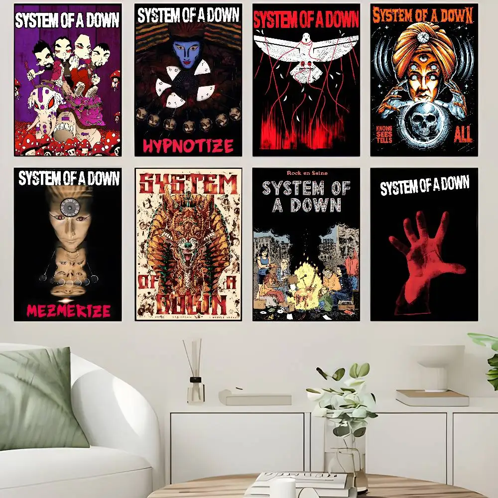 Heavy Metal Band System of A Down Classic Vintage Posters De