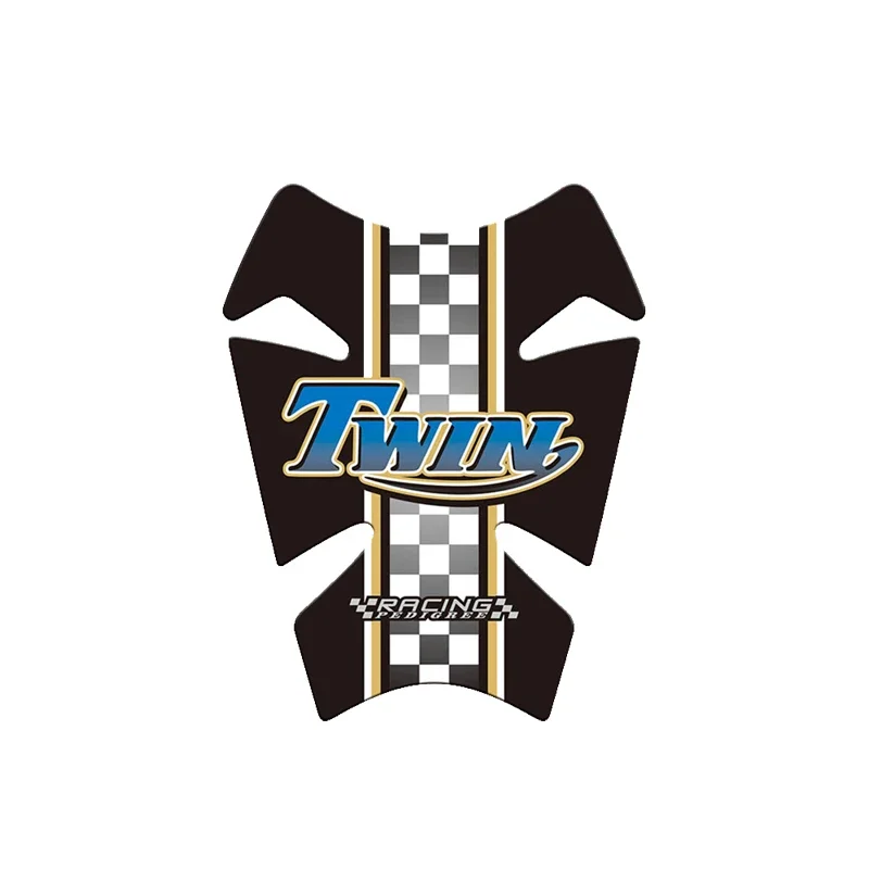 For Triumph Twin Bonneville Motorcycle Tank Pad Protector 3D Gel Sticker Decal - B