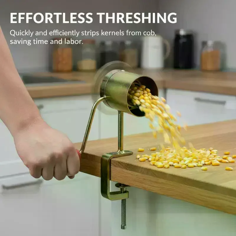 Hand Crank Corn Peeler Thresher Shucker Clip Design Manual Corn Threshing Tool Sheller Separator For Kitchen Accessory/Gadgets