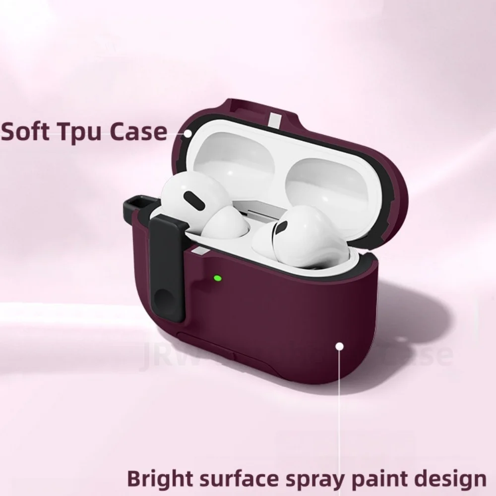 für AirPods Pro 3 mit magnetischer, automatisch verriegelnder Handyhalterung, Kopfhörerzubehör mit Reinigungsstift für Apple Airpods Pro 3 – Detail 3