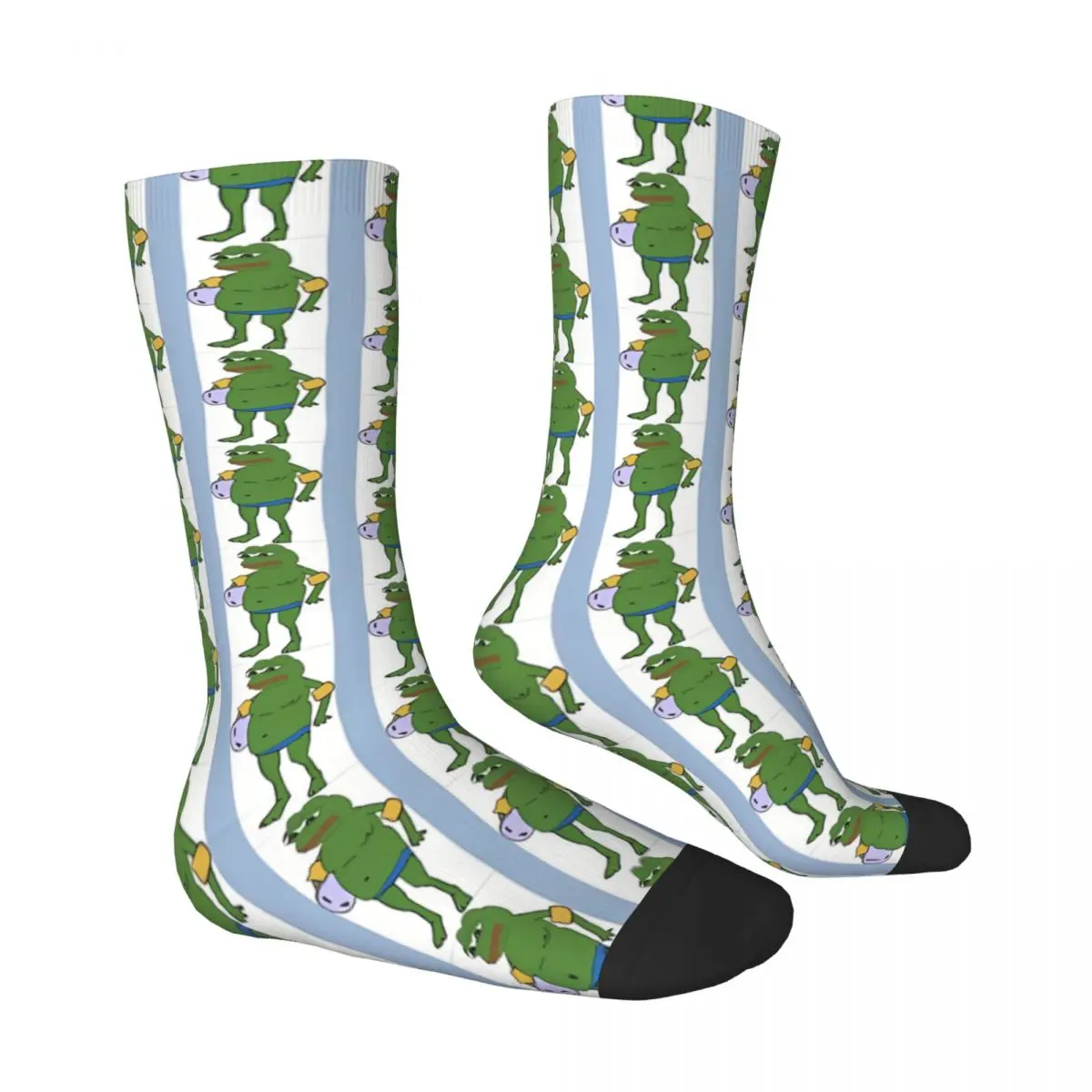 Go Swimming Pepe The Frog Socks Hiking 3D Print Boy Girls Mid-calf Sock