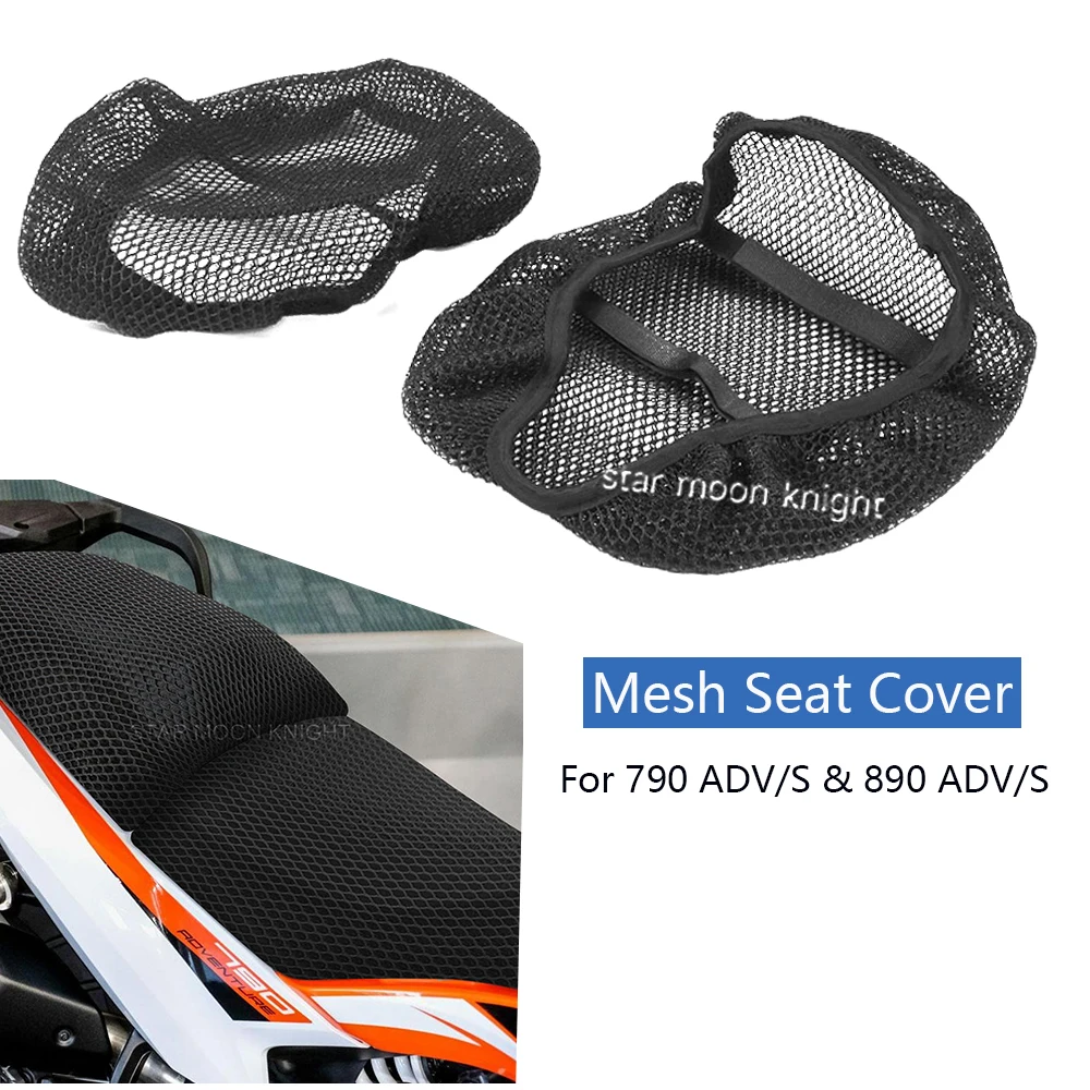 

Motorcycle Accessories Nylon Seat Cover Motorcycle 3D Mesh Breathable Seat Cover For 790 ADV/S&890 ADV/S