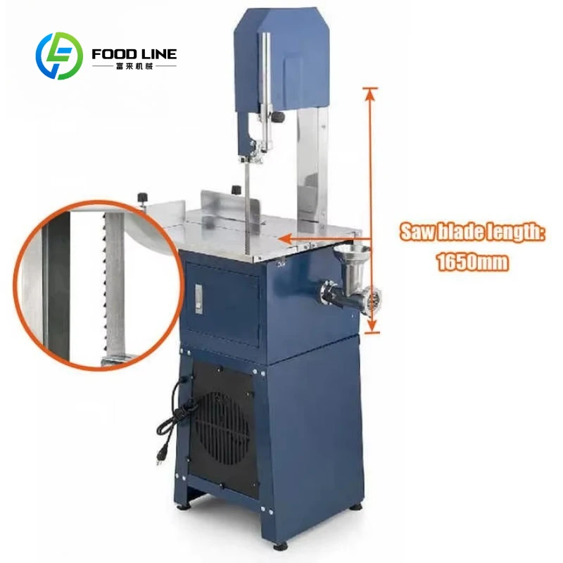 Vertical Professional Kitchen Tools Electric Frozen Fish Pork Cutting Machine Beef Bone Saw Machine