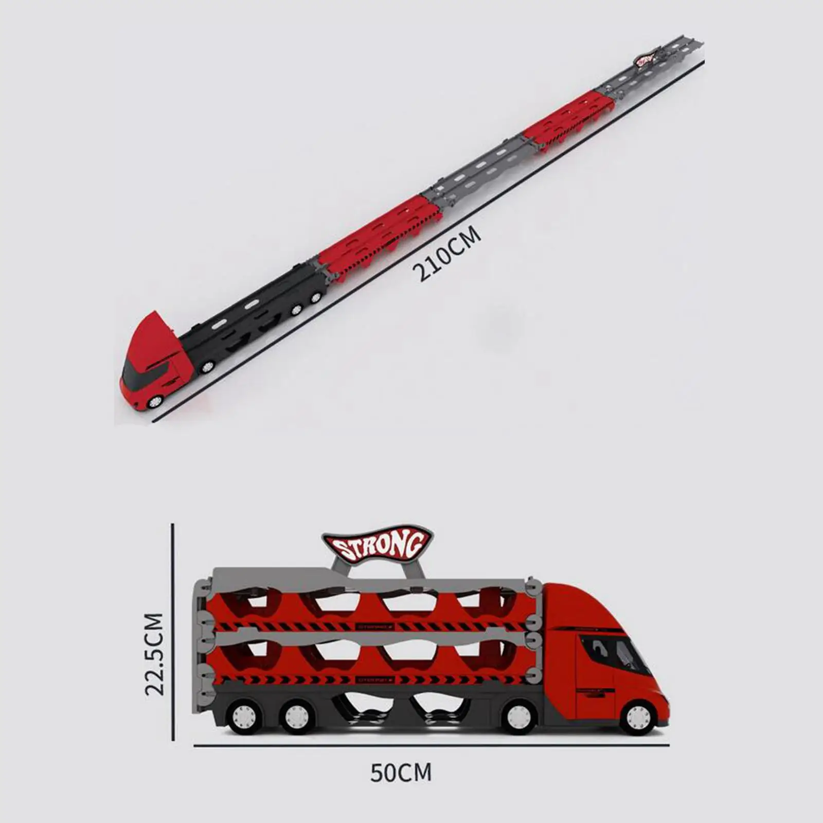 Hauler Launch Vehicles Play Set Big Transporter Truck Toy Set Collapsible Hauler