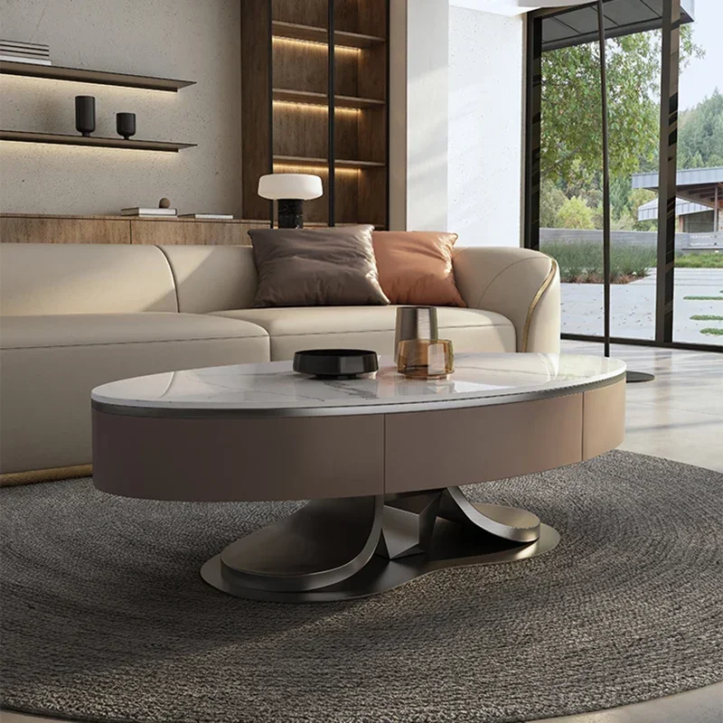 

Premium Oval Book Coffee Tables Base Nordic Modern Hall Coffee Table Dressing Sedentary Kaffee Tische furniture living room