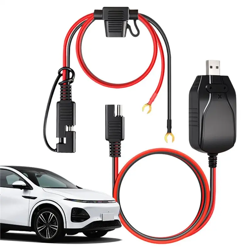 Stable-Portable 12V Motorcycle Battery USB Maintainer For Car Marine
