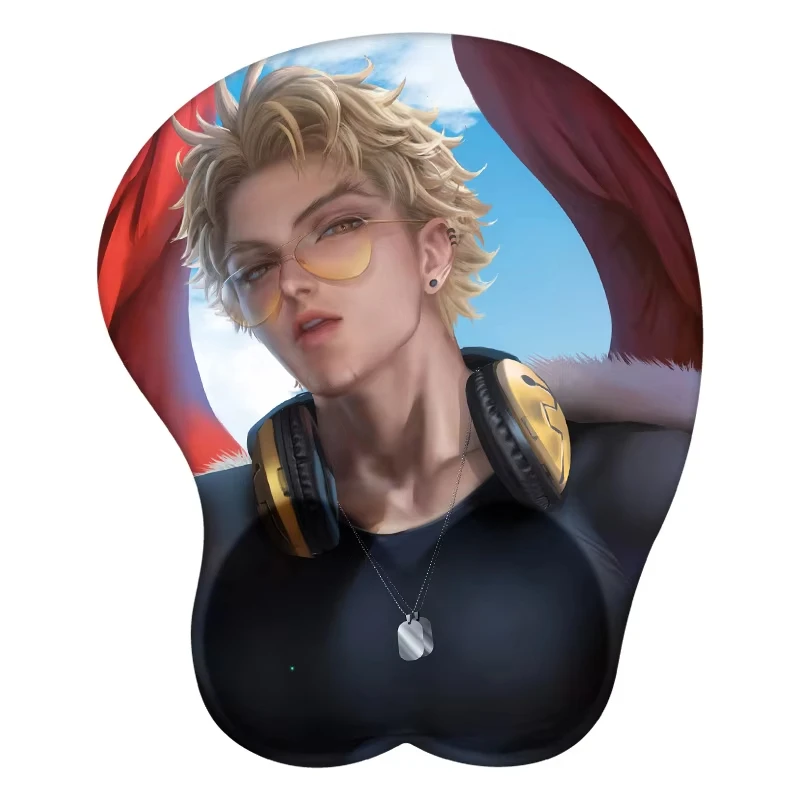 Hawks Takami Keigo 3D Mouse Pad Anime Mousepad Wrist Rest Silicone Sexy Creative Gaming Mat Gift