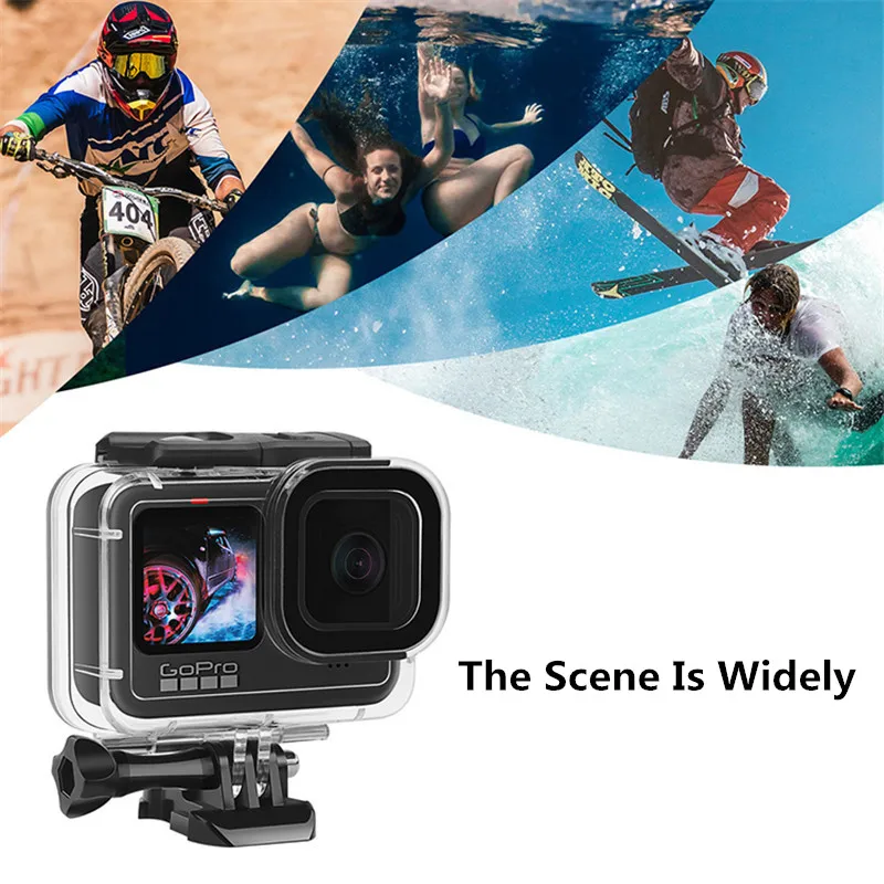Waterproof Housing Case for Go Pro Hero 11 10 9 Protective 60M Underwater Dive Case Shell  Accessories for Go Pro Accessories