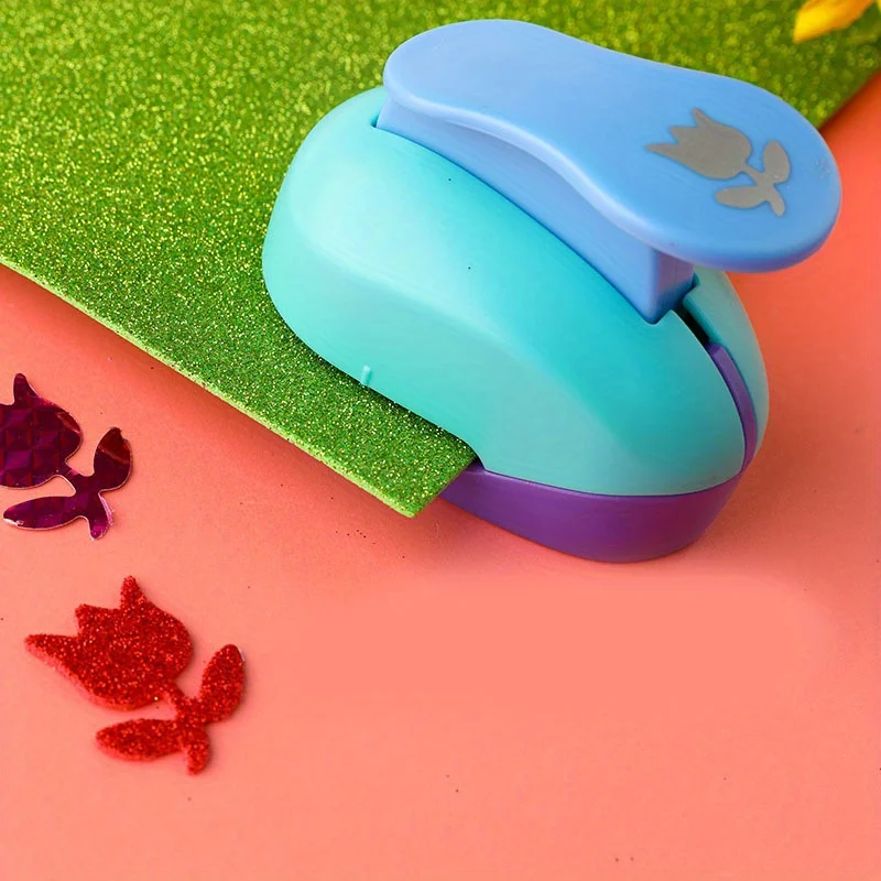 1PC Random Color 0.59inch Scrapbook Punches Paper Cutter Card Craft Printing DIY Handmade Material Paper Cutter Embossing