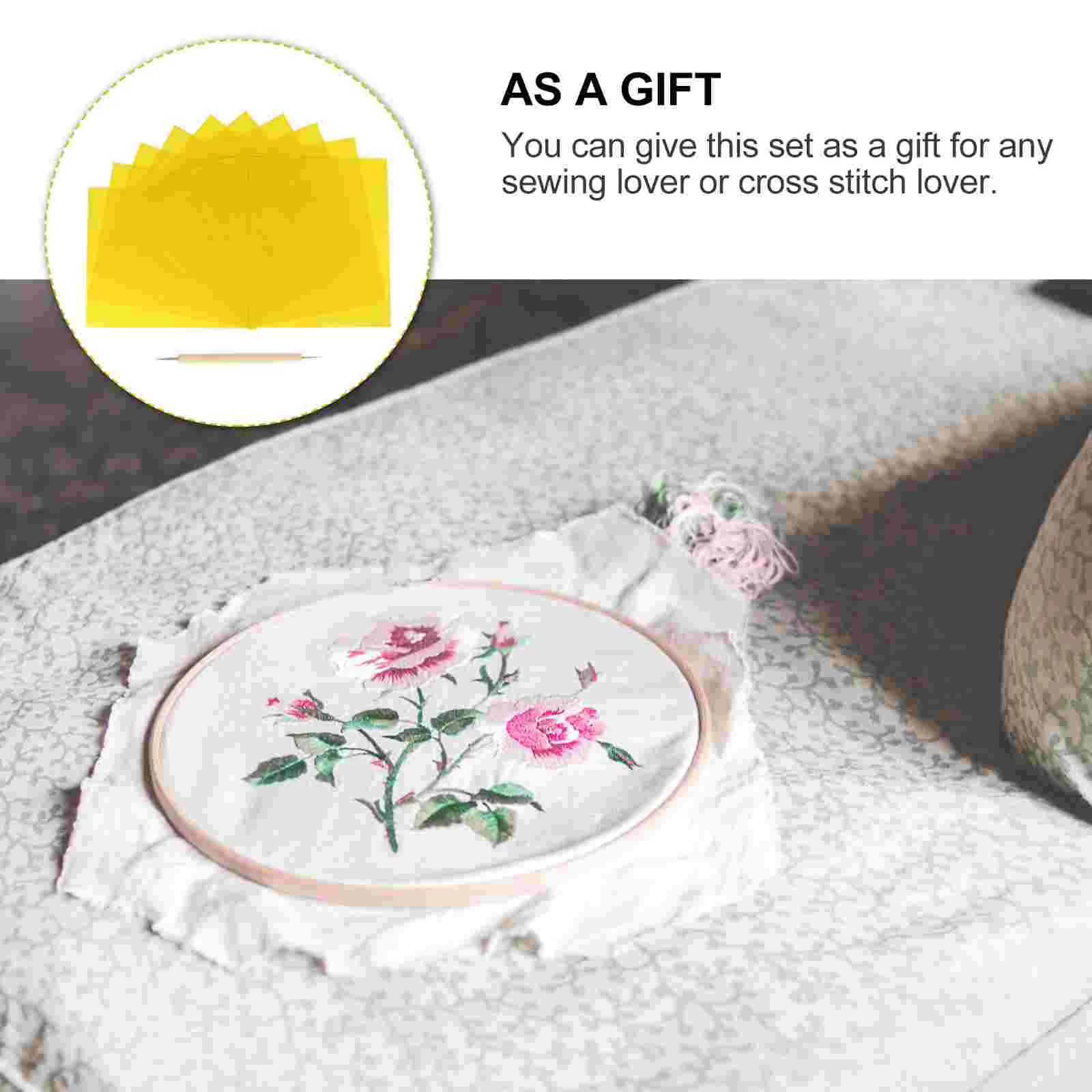 10 Pcs Cross Stitch Drawing Embossing Sewing Carbon Copy Paper Transfer Manual Tracing