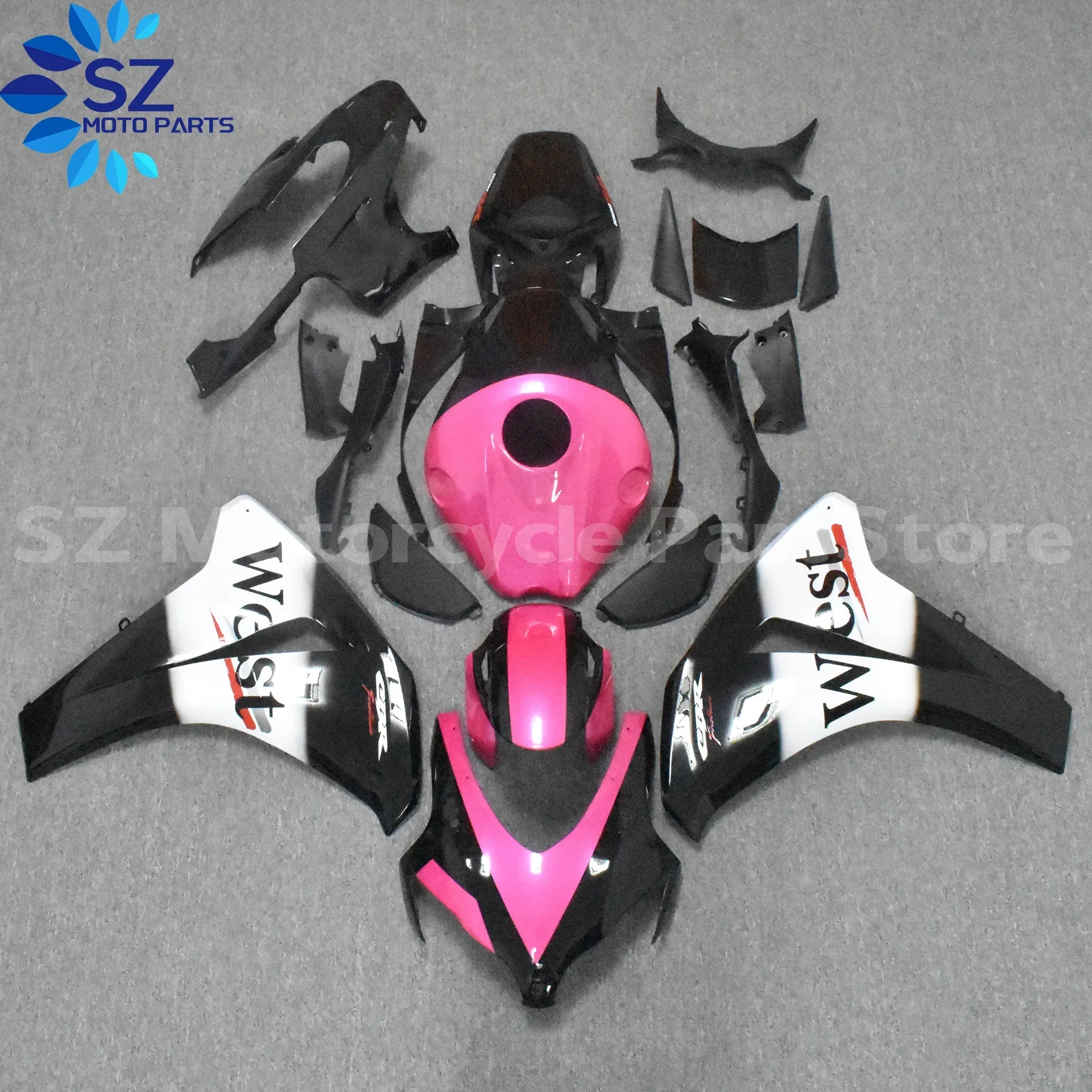 4Gifts 신형 ABS 전체 페어링 키트 혼다 CBR1000RR 2008 2009 2010 2011 08 09 10 11 바디워크 세트 레드 쿨