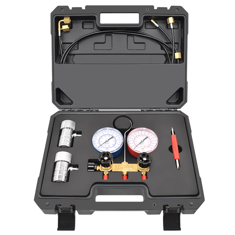 

Refrigerant High/Low Pressure Connectors Charging Tool Hose Set For R744 AC Systems