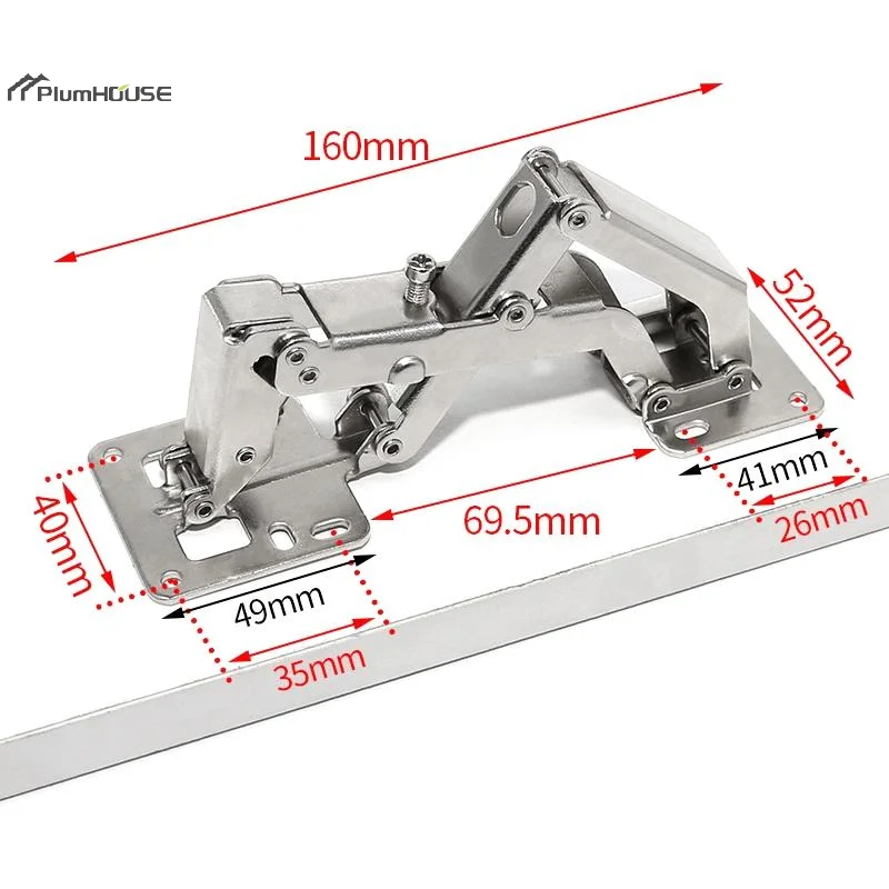 170 Degree Furniture Cabinet Doors Hydraulic Hinge Soft And Slow Close Thick Door Panels Cabinet Door Hinge Wardrobe Hinge view 6
