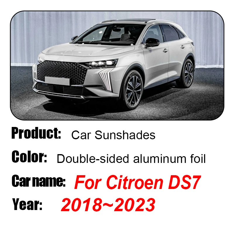 Car Full Coverage Sunshade For Citroen DS7 DS 7 Crossback 2018~2023 Anti-UV Window Sunshade Cover Protection Board Accessories