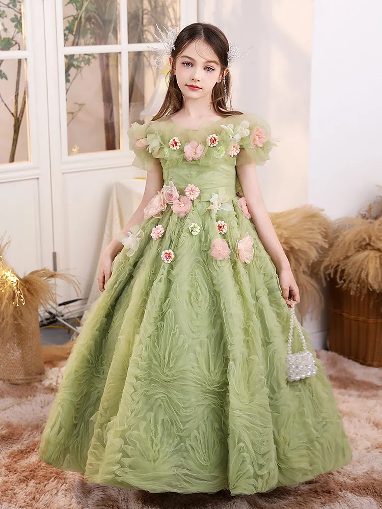 Maßgeschneidertes JDY Hochzeitskleid für Blumenmädchen, Festliches Abendkleid für Mädchen, Formelles Ballkleid für Kinder فساتين اطفال