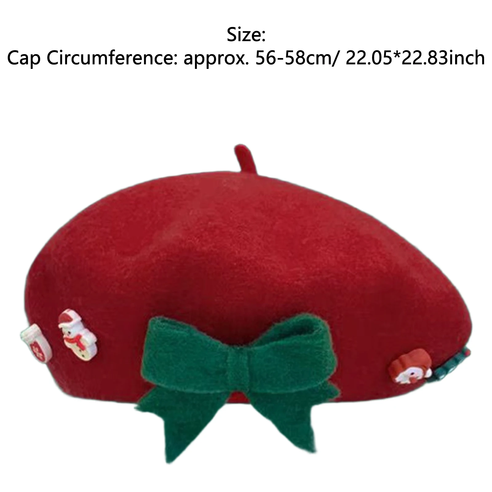 Kerst baret hoed Franse baret cap wollen muts cap kerstboom kerstman hoofddeksels vakantie feest cosplay kostuum accessoires