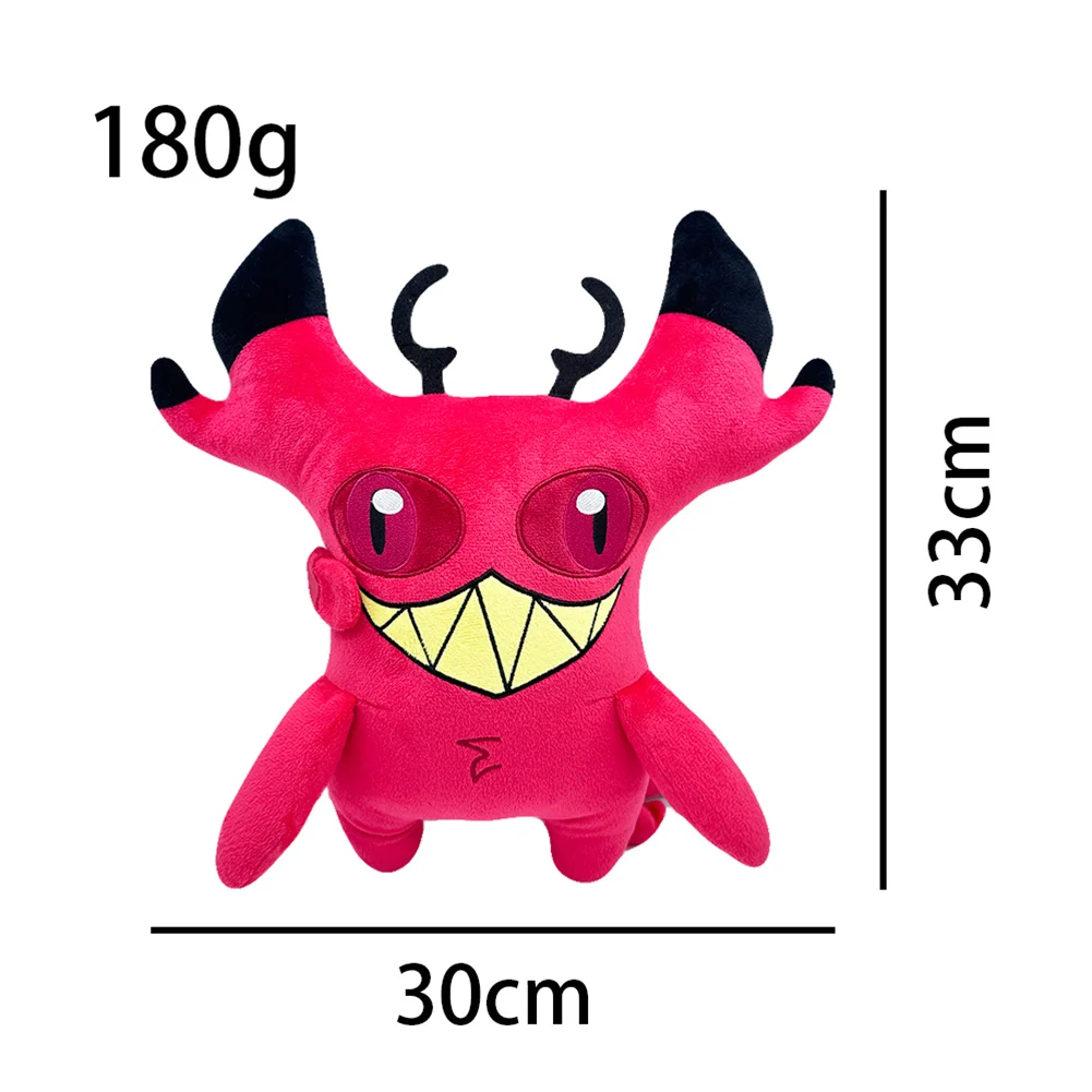 Chat Maudit Alastor Cosplay Peluches, Habzin Nette Props, Costume de Mascotte, Décor d'Halloween, Dessin Animé, Noël, Cadeaux d'Anniversaire, 30cm