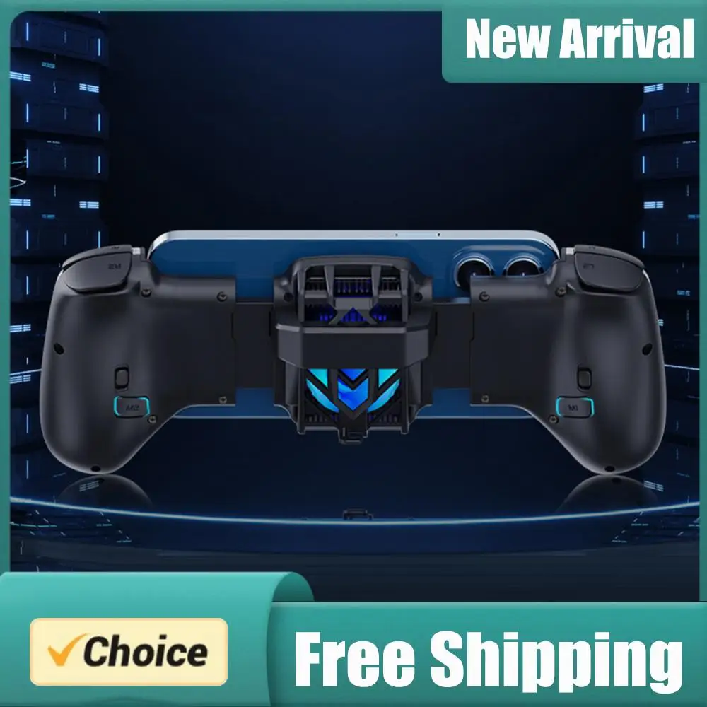 

Беспроводной игровой контроллер 2-в-1 с двумя джойстиками и охлаждением, 300 мАч, для iPhone, Android, Switch, ПК