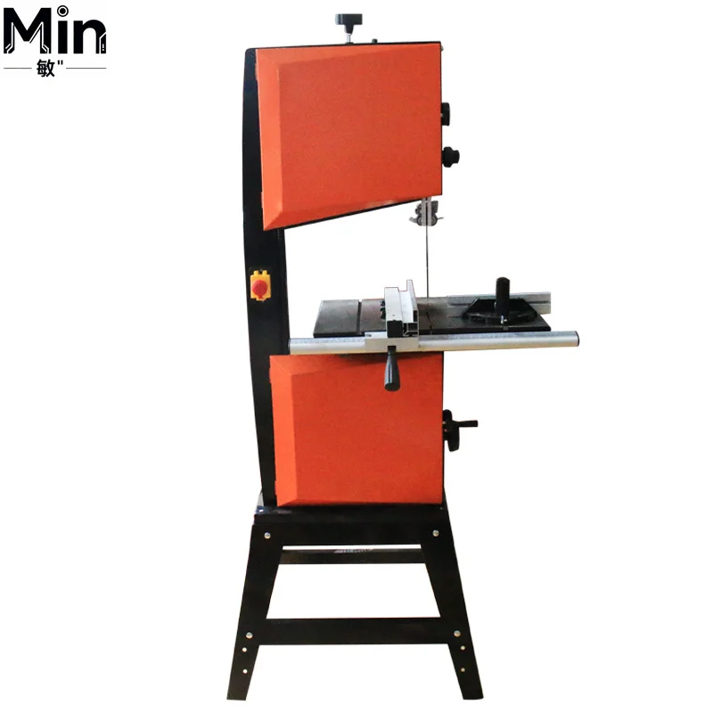 14 Inch Band Saw Machine Mechanical Vertical Wood Band Saw Portable Metal Cutting Saw Tool for Woodworking Metalworking Workshop