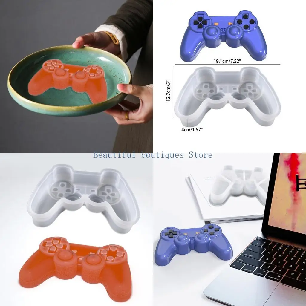 

U4LF Irregular Gamepad Epoxy Resin Mold Handicrafts Ornaments Silicone Mould DIY Crafts Soap Home Decorations Casting Tools