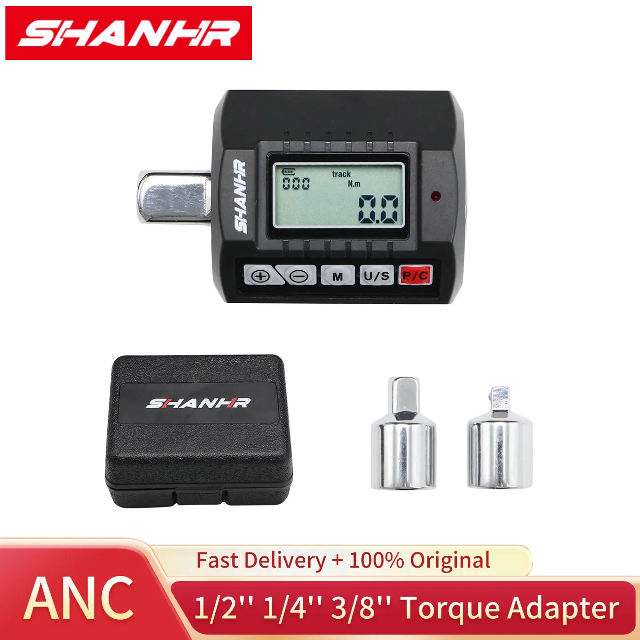 AliExpress SHANHR 1/2'' Digital Torque Adapter, 1/2" 1/4 3/8, Adjustable Torque 3-Piece Set with Adapter Torque Wrench Head Bike Set