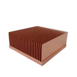 Copper Skiving fin Heat sink 50x50x20mm For Electronic Chip LED Power Amplifier Cooling Cooler Pure