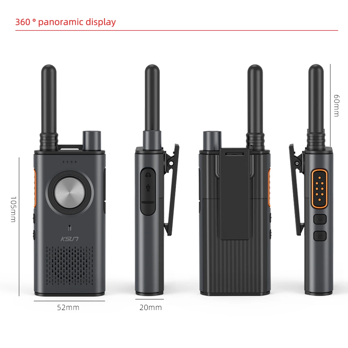 2PCS Walkie Talkie Free Licience PMR Two Way Radio 16 Channel Ham Radio Transceiver Life Radio For Camping Long Range KSUT M8