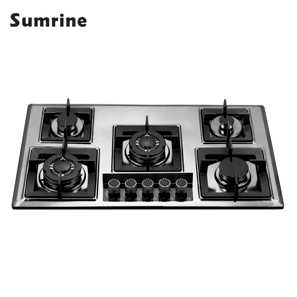 2025年式業務用5口ガスコンロ - 屋外用電気点火式