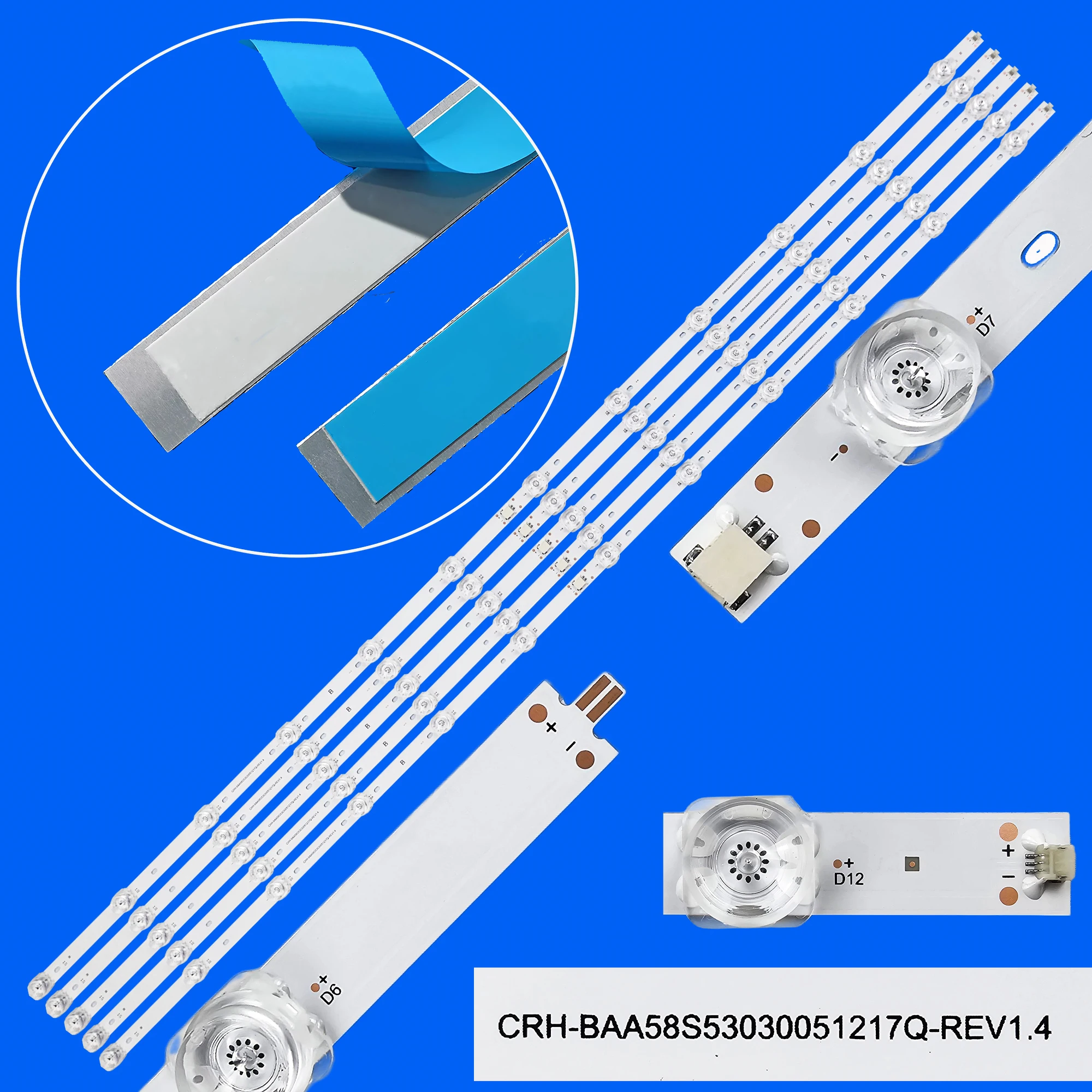 Striscia di retroilluminazione a LED per HAIER 58 Smart TV S5 Pro Haier 58 Smart TV S5 H58S5UG CRH-BAA58S53030051217Q-REV1.4