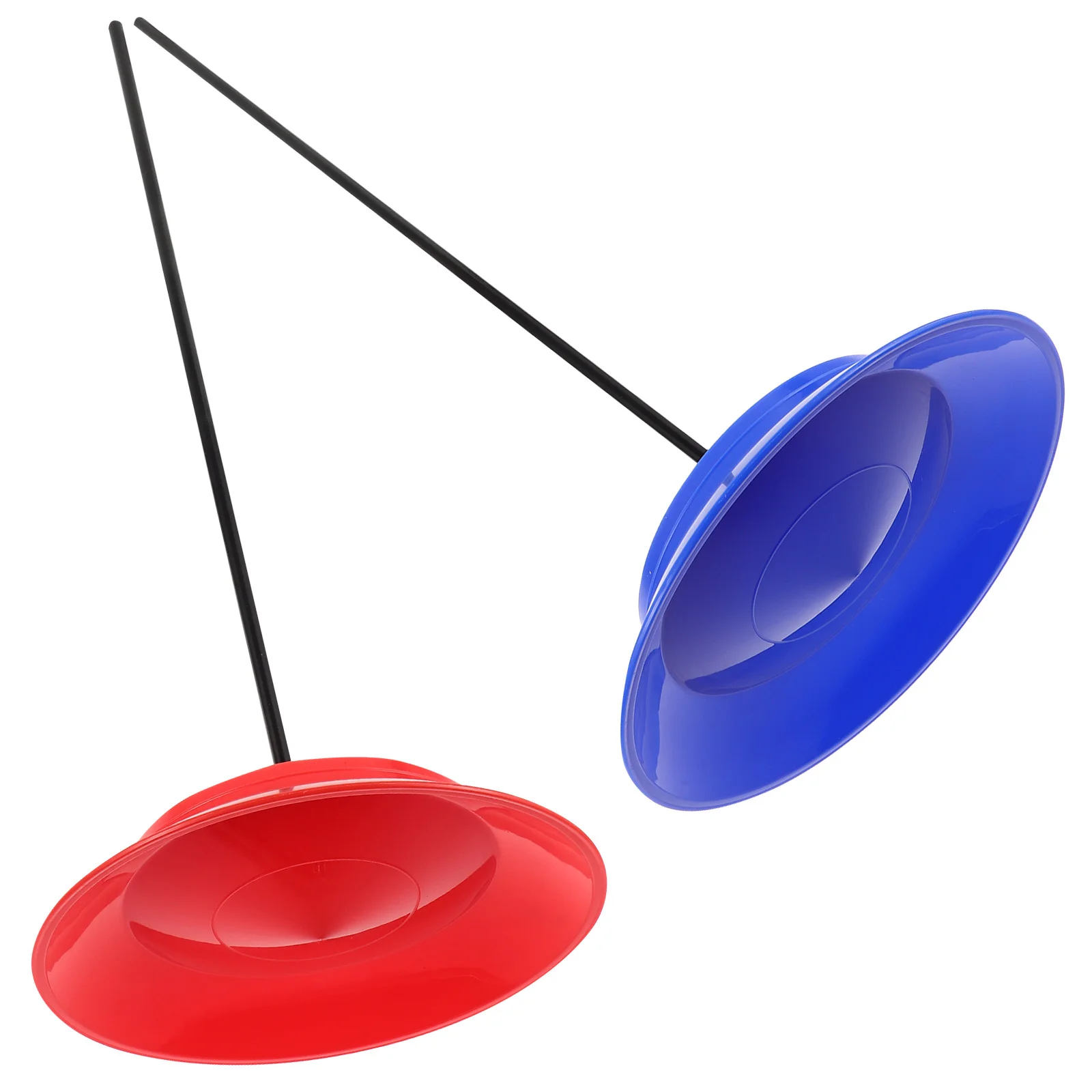 

2Sets Colorful Juggling Plates Circus Lightweight Sticks for Party Performance Spinning Game Learn to Juggle Kit